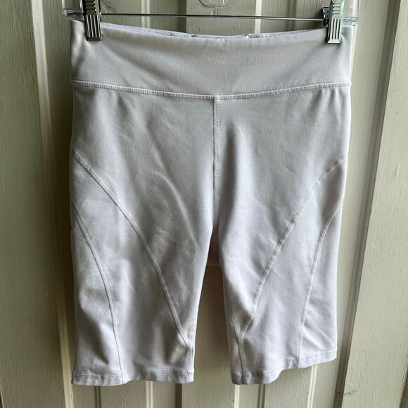 Free People FP Movement Biker Baby Shorts White - Picture 2 of 7